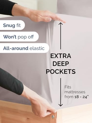 CGK Linens Extra Deep King Fitted Sheet - Image 2