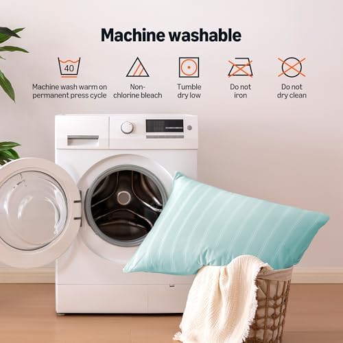 Amazon Basics Stripe Cooling Pillow Cases - Image 6