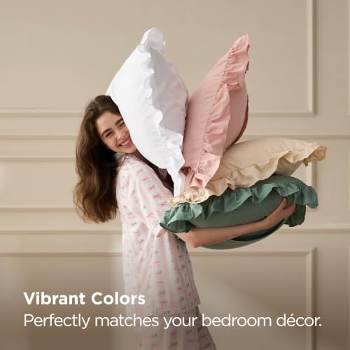 Bedsure Ruffle Body Pillow Cover - Image 5