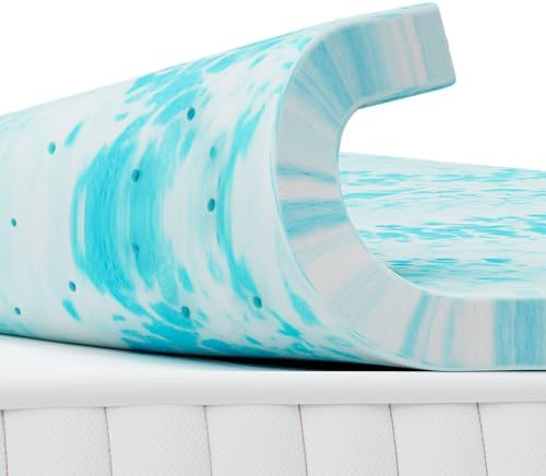4 Inch Mattress Toppers Memory Foam Cooling Gel Infused by Relaxinsideexploreoutside