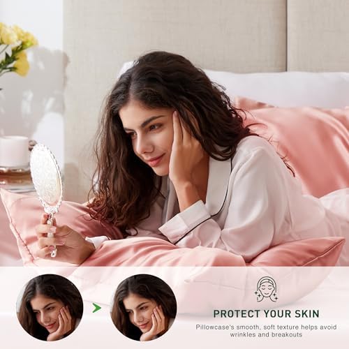 Love's cabin Satin Pillowcase Set of 2 Queen Size 20x30, Cooling Pillow Covers - Image 3