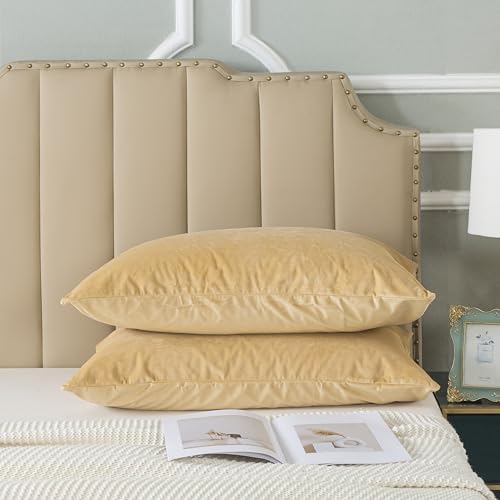 H HOUSEHOLD Set of 2 Velvet King Size Pillowcase, Soft and Cozy Luxury Fuzzy - Image 2