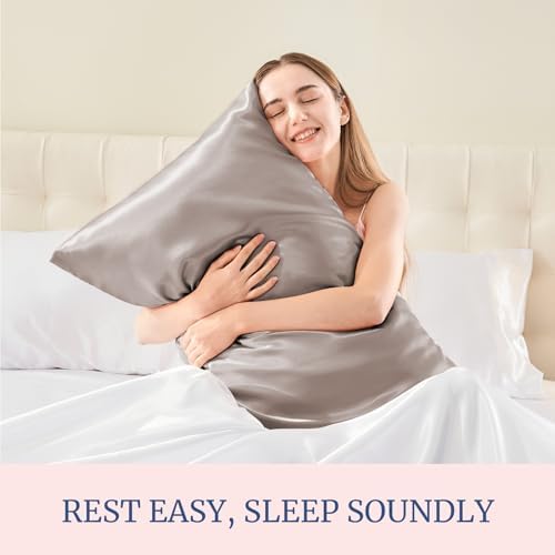 BEDELITE Satin Pillowcases, Queen Size 20x30 Inch, Rose Taupe - Image 5