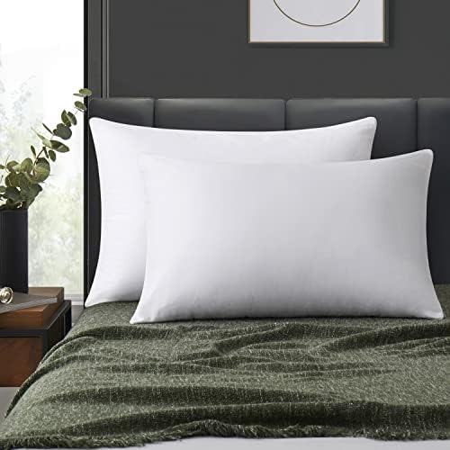 100% Cotton Zippered Pillow Cases Standard Size Set of 2, Super Soft & by LOSAFEFE
