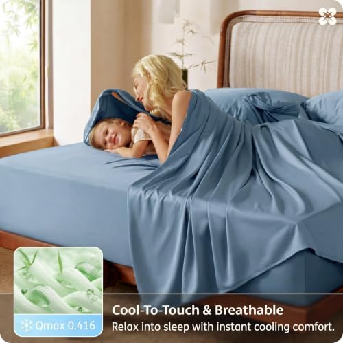 Bedsure PureWoven 100% Viscose Derived from Bamboo, Queen Sheets - Image 4