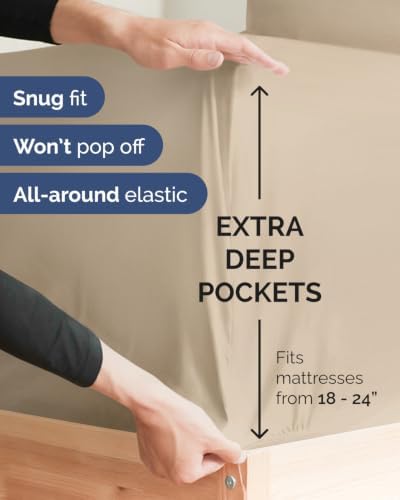 CGK Linens 2 Pack Extra Deep Full Fitted Sheets - Image 2