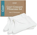 Coop Home Goods Cool+ Crescent Pillow Case Queen Size 2-Pack, Ultra-Soft & by CoopSleepGoods