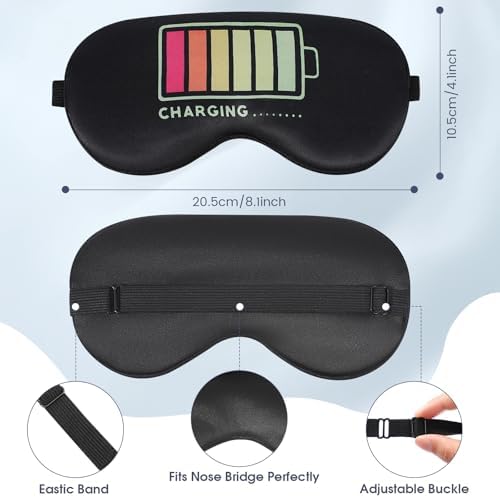 2 Pcs Sleep Mask for Kids Boys, Silk Eye Covers for Sleeping, Adjustable Strap - Image 2
