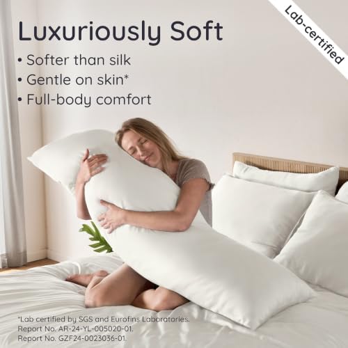 Bambaw Body Pillow Case Cover 20x54 – 100% Viscose Derived from Bamboo Body - Image 4