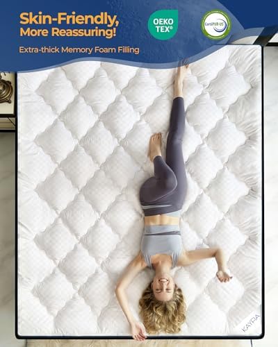 Kayfia 3 Inch King Memory Foam Mattress Topper - Image 3