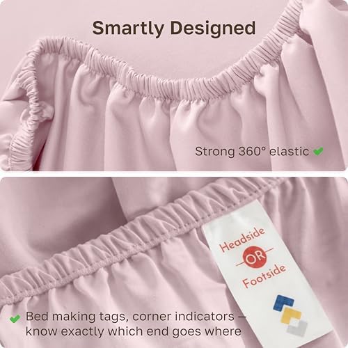 Soft Natural 100% Cotton Sateen Queen Fitted Sheet Deep Pocket - Image 5