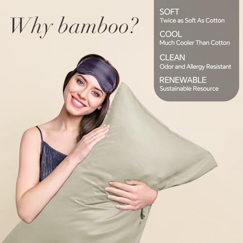 BEDELITE Cooling Pillow Cases Queen 2Pcs, Rayon Made from Bamboo - Image 2