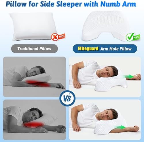 Side Sleeper Pillow with Arm Hole - Image 4