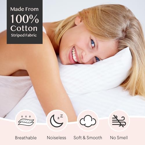 FAUNNA 600TC 100% Cotton Pillow Protectors, Queen Size, 6 Pack - Image 3