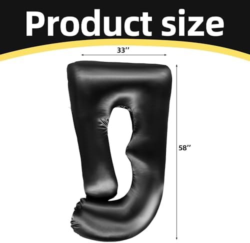 BALAPET Silky Satin Pregnancy Pillow Cover, U Shaped Smooth Maternity Pillow - Image 5