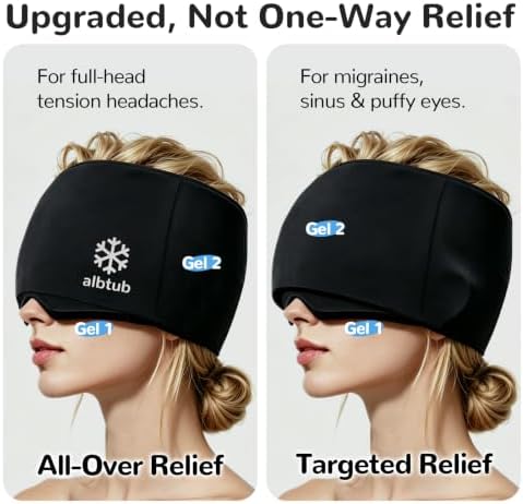 Migraine Relief Cap, Stackable Gel, Double Cold Therapy - Image 2