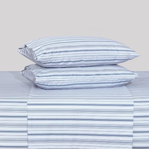 Feather & Stitch 100% Cotton Sateen 500 TC Twin Size Bed Sheet Set - Image 4