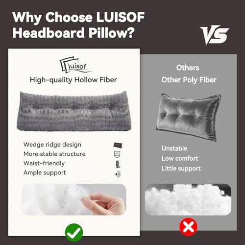Wedge Pillow Headboard Queen Triangular Bed Wedge Pillow - Image 5