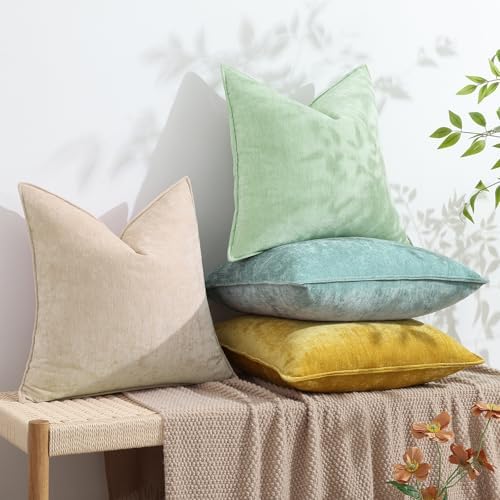 decorUhome Spring Couch Throw Pillow Covers 18x18 Set of 2, Decorative Soft - Image 4