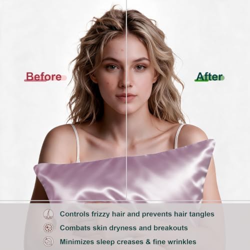 LYSHIN Silk Pillow Cases 2 Pack King Size - Image 4