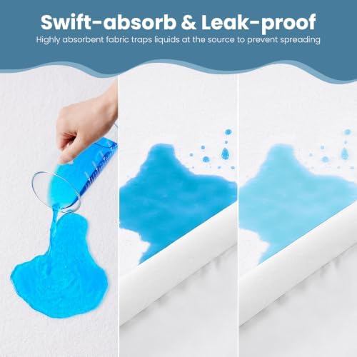 TASTELIFE Full Waterproof Mattress Protector, Microfiber, 54x75 Inches - Image 4