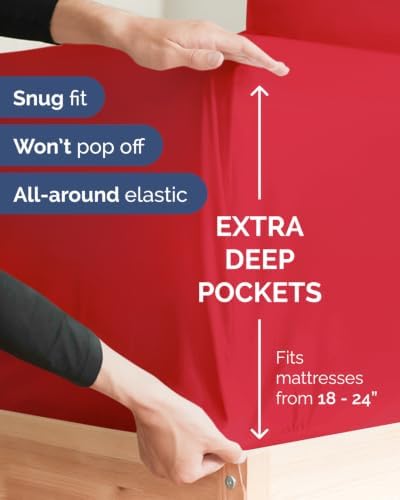 CGK Linens 2 Pack Extra Deep Twin XL Fitted Sheets - Image 2