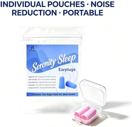 10 Pairs Rose Red Reusable Ear Plugs, 32dB NRR Noise Reduction, Washable - Image 2