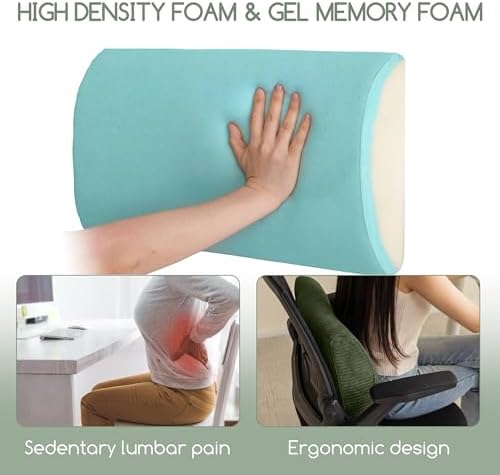 Lumbar Support Pillow for Recliner Chair/Accent Chair/Couch, Large Memory Foam - Image 2