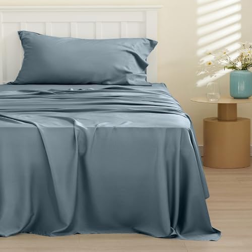 Bedsure PureWoven 100% Rayon Derived from Bamboo, Twin XL Sheets, 3 Pieces - Image 2