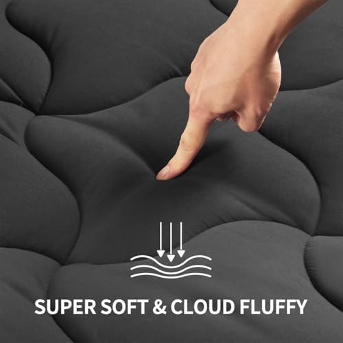 SLEEP ZONE King Size Mattress Pad, Cooling Mattress Topper, Quilted Fitted - Image 3