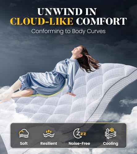 3 Inch Ultra-Fluffy Memory Foam Mattress Topper King - Image 3