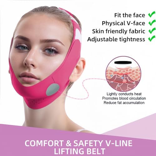ROWMATE Graphene V-Line Mask Chin Up Mask V Shaped Face Mask Chin Strap - Image 6