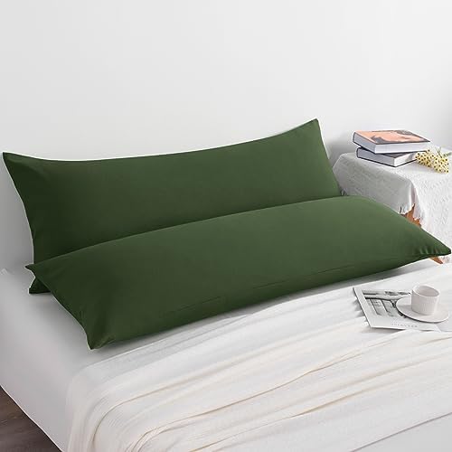 NTBAY Body Microfiber Pillowcases, Olive Green - Image 5