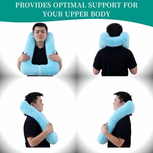FHSGGP Travel Pillow Car Pillow Kid Car Sleeping Blue - Image 2