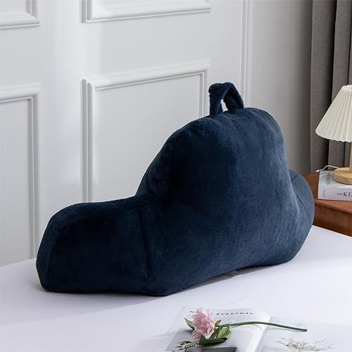 A Nice Night Navy Reading Pillow, 18.5" Bed Wedge Pillows - Image 4
