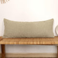 JoraLion 14x36 inch Boucle Lumbar Pillow Cover, Camel Woven Texture Neutral by JoraLion