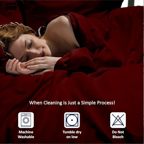 Cottingon 5 PC Split King Sheets Fits 16" Deep, Egyptian Cotton - Image 5