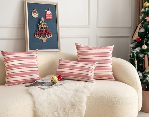 Cethom Christmas Pillow Covers, Boho Textured Red Pillow Case, Pillow Covers 20 - Image 6