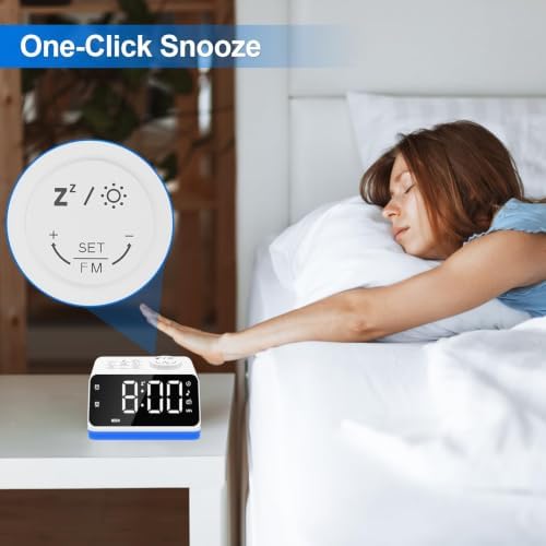 JALL Digital Alarm Clock with FM Radio - Image 3