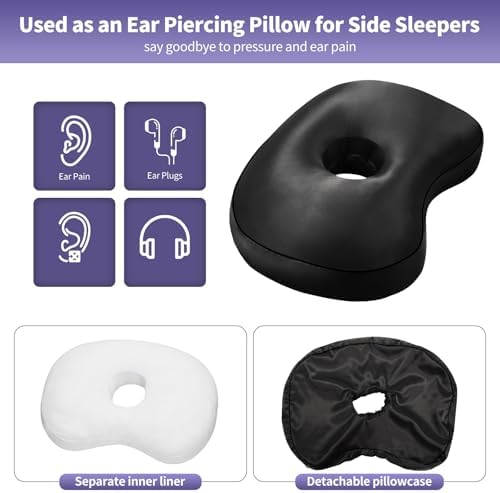 4" Hole Piercing Pillow for Side Sleepers - Image 6