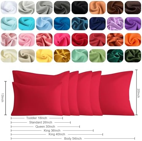 King Pillow Cases, 2 Pack, 20x40 in, Microfiber - Image 6