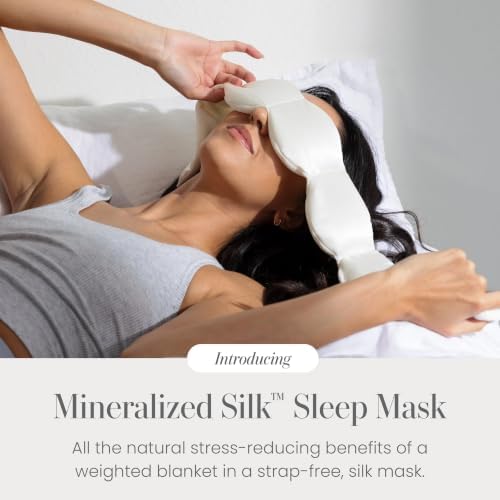 nodpod Mineralized Silk Gentle Pressure Sleep Mask, Weighted Eye Mask - Image 2