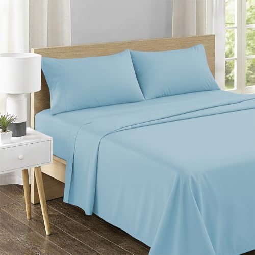 Feather & Stitch 100% Cotton Sateen 500 TC Cal King Size Bed Sheet Set - Image 2