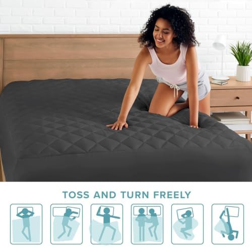 Bare Home Quilted Fitted Mattress Pad - Image 6