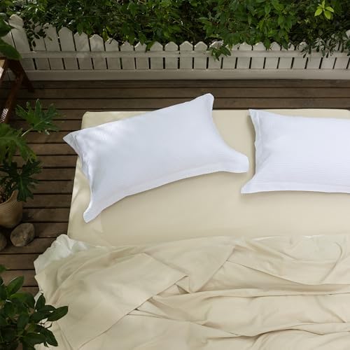 CHUFFED 100% Cotton Waffle Weave Pillowcases 2 Pack Standard, 20x26 Inches - Image 4
