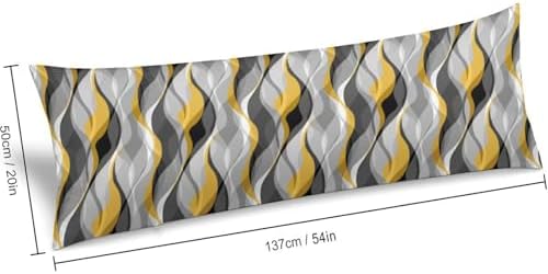 Modern Geometric Lines Body Pillow Cover Pillowcase - Image 2