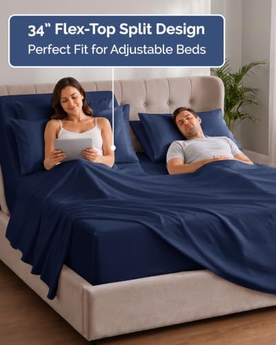 Extra Deep Flex Top Split Head King Sheet Set - Image 3