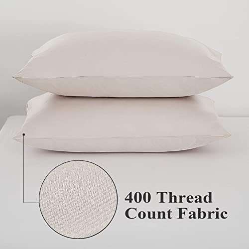100% Egyptian Cotton Queen Size Pillow Protectors - Image 6