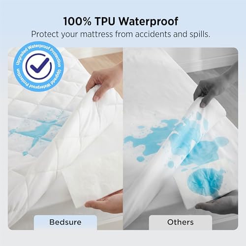 Bedsure Full Mattress Protector, Quilted Waterproof Mattress Protector - Image 2