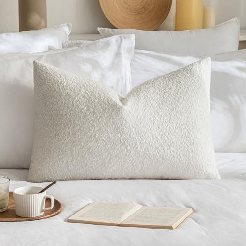 MIULEE Textured Boucle Lumbar Pillow Cover by MIULEE